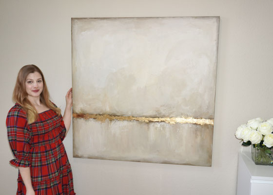 "Cashmere Gold" 120x120x4 cm