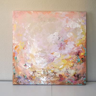 "Blooming" 80 x 80 x 4 cm