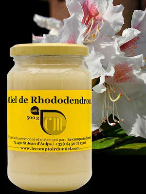 Pot de 300g de Miel de Rhododendron de France de Comptoir du Miel