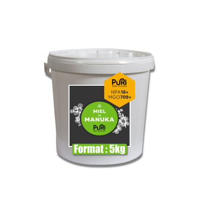 Seau de Miel de Manuka NPA 18+ de 5kg de Nouvelle-Zélande pour les professionnels