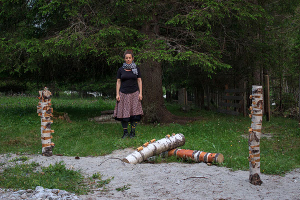 Sandra Gygax, Projekt Landart im Gasterntal Juli 2013