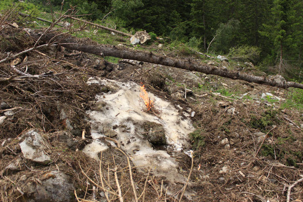 Sandra Gygax, Projekt Landart im Gasterntal Juli 2013