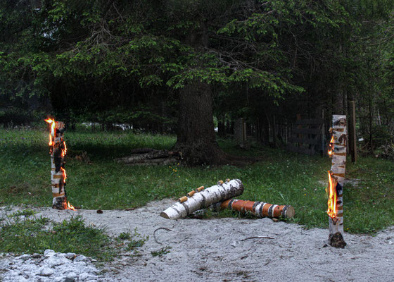 Sandra Gygax, Projekt Landart im Gasterntal Juli 2013