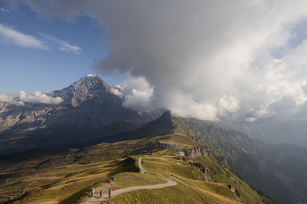 Eiger Nordwand vom Männlichen aus fotografiert