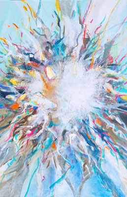 "Entwicklungsraum" 2024, Acryl auf Leinwand, 40 x 60 cm