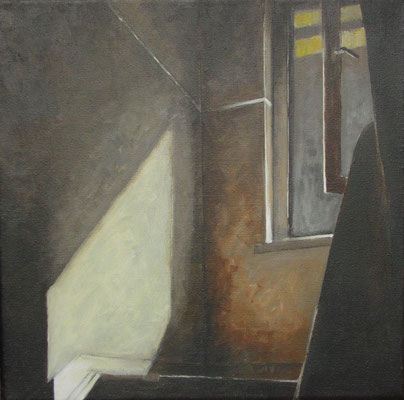 "Offen für Neues - Treppe" 2017, Acryl auf Leinwand, 30 x 30 cm