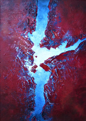 "Klar III" 2018, Acryl auf Leinwand, 50 x 70 cm 