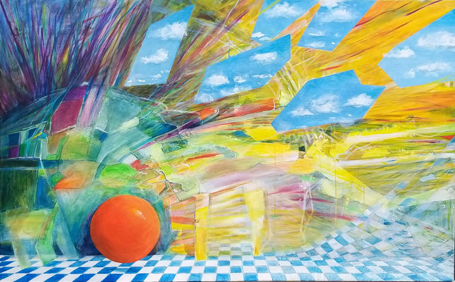 "2021" 2021, Acryl auf Leinwand, 100 x 160 cm, verkauft