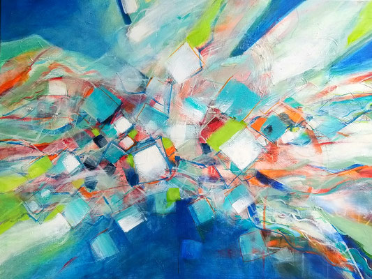 "ohne Titel" 2023, Acryl auf Leinwand, 80 x 60 cm 