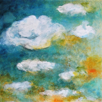"Wolke I" 2017, Acryl auf Holz, 30 x 30 cm 