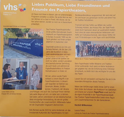 Flyer der VHS Preetz
