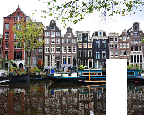 Foto: Andreas Ender, photo-art+painting | Amsterdam - censored | Edition of 9 - 50x40cm