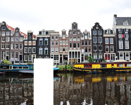 Foto: Andreas Ender, photo-art+painting | Amsterdam - censored | Edition of 9 - 50x40cm