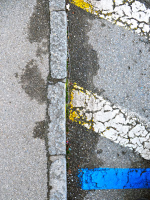 Foto: Andreas Ender, photo-art+painting | Spurensuche - photo18 - Zürich | "blue" | Format: 30x40cm