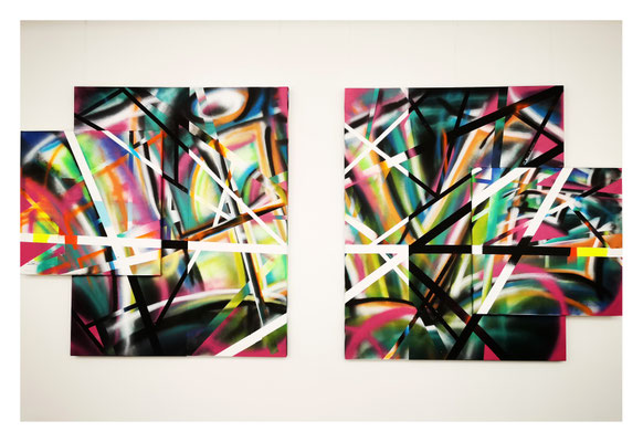 ARTwork: K.AMEL (AT) | SELECTed . 21 - Titel: LIVE - Halle 5 Edition - 140x140x4cm, je 2.584,00€