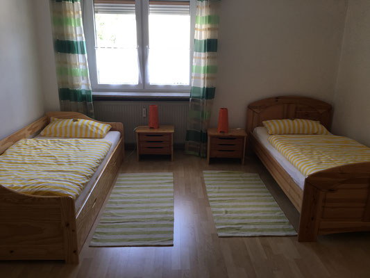 Das "Kinderschlafzimmer", bestehend aus 2 Einzelbetten..