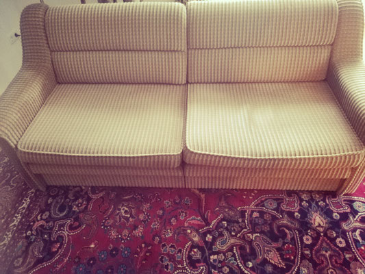 Sofa, Stoff, beige