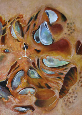 vol.49_Butternusskürbis_70x50cm_Acryl_ungrundiertes Leinen