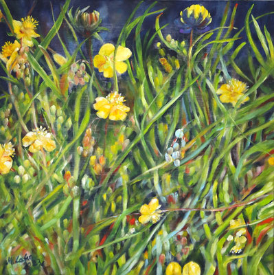 2023_Brandkogel_50x50cm_Acryl_ungrundiertes Leinen_verfügbar