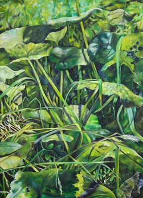 2023_Lärchsattel_120x80cm_Acryl_ungrundiertes Leinen_verfügbar