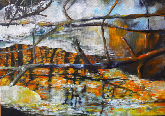2022_Steinbachklamm_50x70cm_Acryl_ungrundiertes Leinen_verfügbar