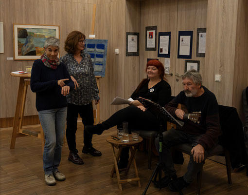 Erika Hütter, Eva Surma, Liz Pabst und Heli Schweiger