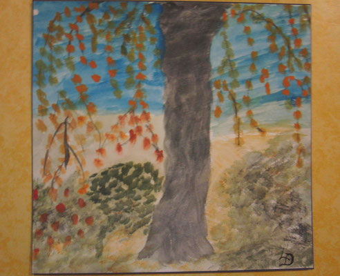 Drei Bilder, gemalt von Frau Dittmann ..