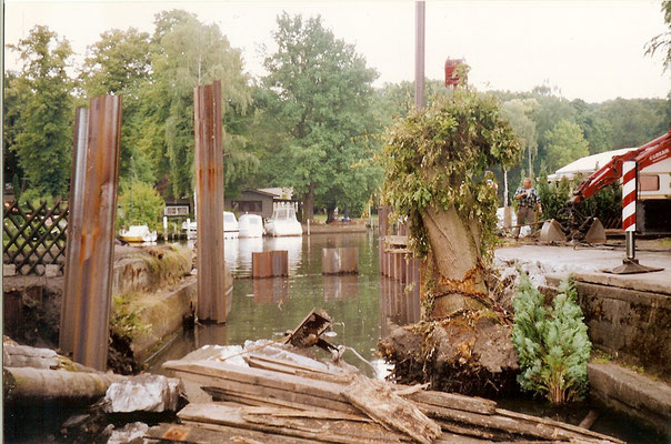 Sommer 2004 - Bauarbeiten an der alten Sliprampe 