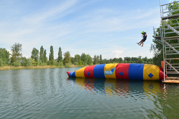 Luftstrukturen zu Springen