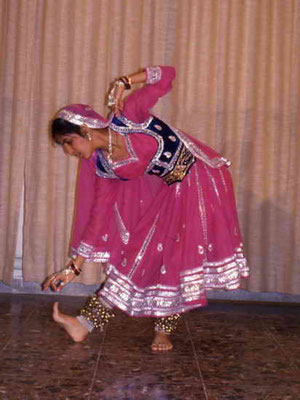 Yarden Talegarkar during her dance performance. Photograph: Peter Rühe