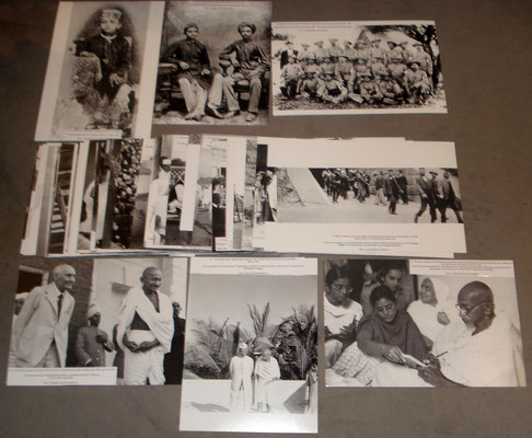 2 photo exhibitions "MAHATMA - Images of M.K. Gandhi" (50 modern prints of 25 x 38cm)