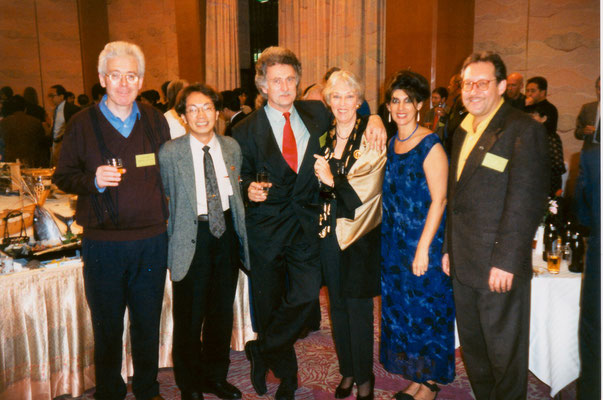 With participants of the International Peace Museum Network conference in Japan, 1998.