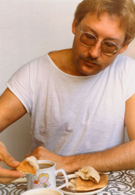  Breakfast in Tel Aviv, Israel, 1989.