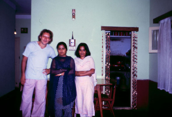 With Ravinder's friends in Bangalore, 1983.