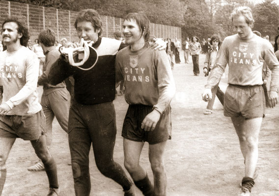 After a victory and the promotion to next higher division, 1979.