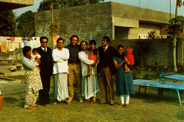 With Ravinder's relatives in Mohali, India, 1983.