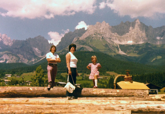 In Bavaria with mother and sister Corinna, 1972.