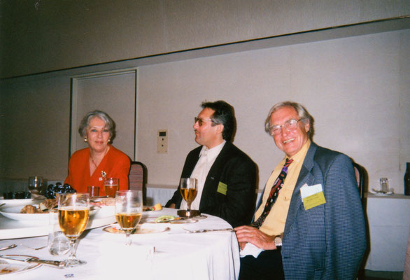 With participants of the International Peace Museum Network conference in Japan, 1998.