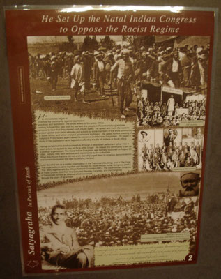 1 Poster exhibition "SATYAGRAHA - In Pursuit of Truth" (11 sheets, 60 x 80 cm)