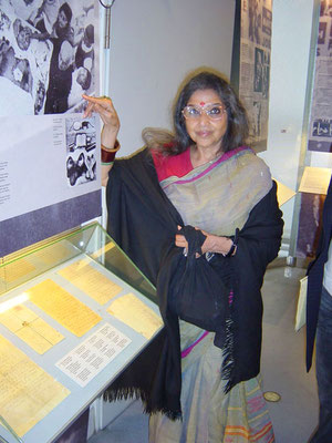 Tara Gandhi visiting the Museum Haus am Checkpoint Charlie.