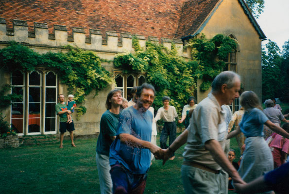 During the annual Gandhi Summer School in Oxfordshire, UK, 1995.