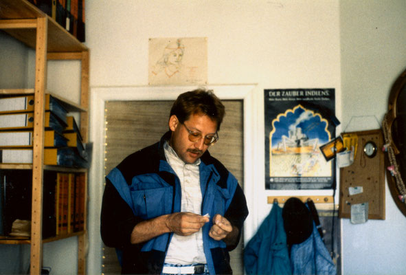 At home in Berlin, 1990.