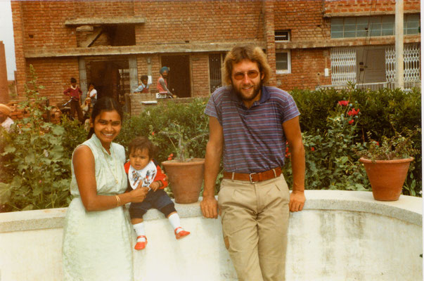 In Mohali, India, with Ravinder's sister Sunita and her daughter Shruti, 1983.