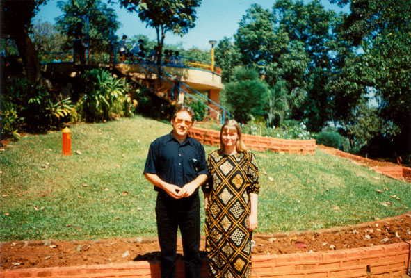 With fiancee Susanne in India, 1993.