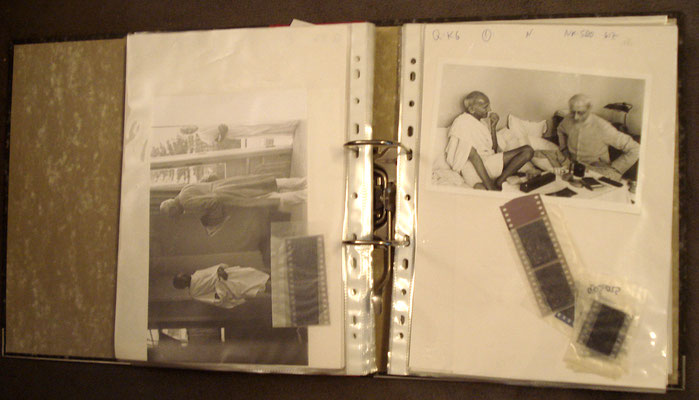 35 lever-arch files with the complete photo collection of Kanu Gandhi, c. 2000 modern photographs and c. 4000 repro-negatives