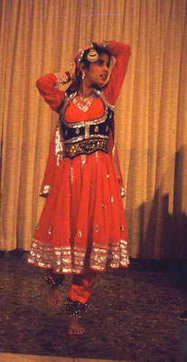 Yarden Talegarkar during her dance performance. Photograph: Peter Rühe