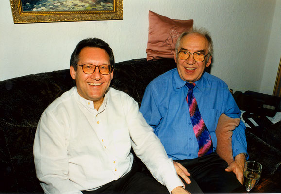 With father Horst, Berlin, 1998.