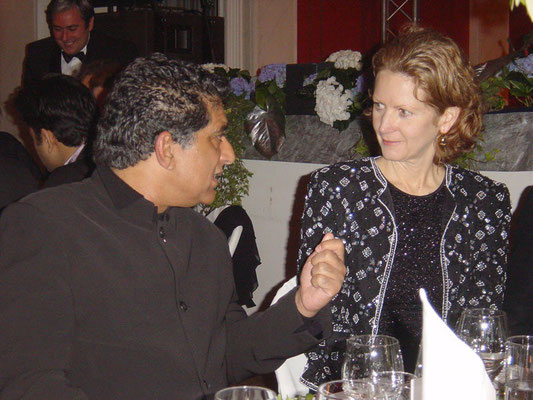 Deepak Chopra talking with Christina Rau