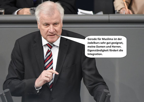 Horst Seehofer, Minister für Heimat und Gedöns.