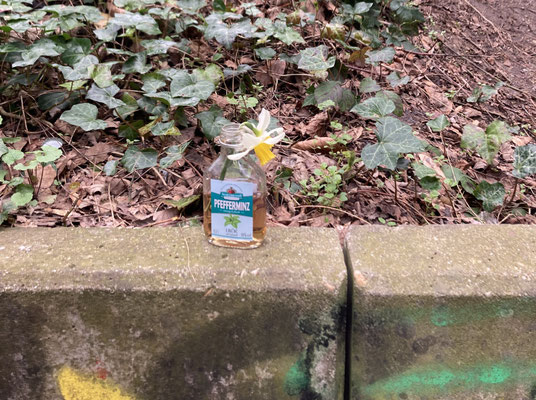 Pfefferminzcocktail to go.